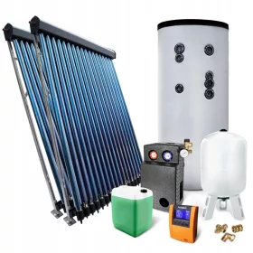    Collettore solare sottovuoto, set di 2 x HP 30 con serbatoio da 400 l