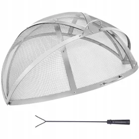    VEVOR 30" 13,8LB Copertura per braciere in acciaio inossidabile a forma di palla