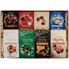    CESTINO REGALO COFANETTO REGALO NATALIZIO BEVANDE SECCHE NATALIZI IN CIOCCOLATO