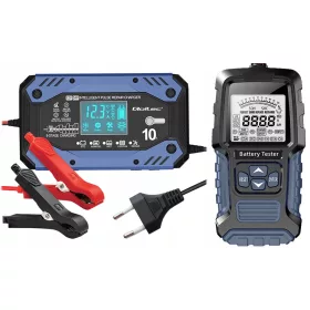    Raddrizzatore caricabatteria con funzione di riparazione 12-24V 10A LCD Potente
