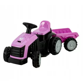    Trattore a batteria per bambini + rimorchio TRAK-SX-1 - ROSA