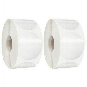  2 rotoli di adesivi Adesivi rotondi trasparenti