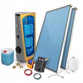    Collettore solare Set solare STANDARD 2 x 2,8 con serbatoio da 300 l