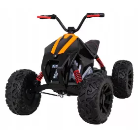    Quad Lucky Seven Nero a batteria + Ruote EVA + Avvio Libero + LED + MP3