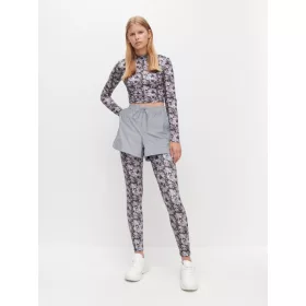  Top sportivo yoga viola con fiori riservati H&M S