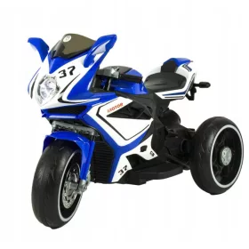    Motocicletta a batteria per bambini 2 x 45 GLOWING WHEELS MOTO-L-12-BLUE