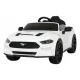  Auto Ford Mustang GT per bambini a batteria, Bianca + Regolazione sedile