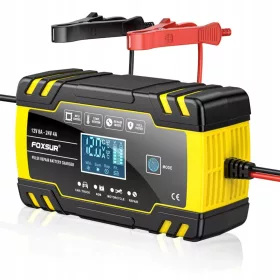    RADDRIZZATORE CARICABATTERIE LCD 12V 6A PROCESSORE AUTOMATICO