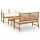 Set Arredo Giardino in Legno di Acacia Crema per 8 Persone