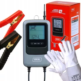    Ideale EXPERT CHARGER 12 Caricatore LCD Guanti per tester diagnostici 3 in 1