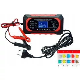    RADDRIZZATORE AUTOMATICO PER AUTO CON FUNZIONE RIPARAZIONE BATTERIE 12V 24V 8A