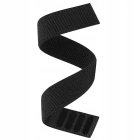    CINTURINO IN VELCRO IN NYLON NERO PER GARMIN, FENIX, SOLAR 22MM