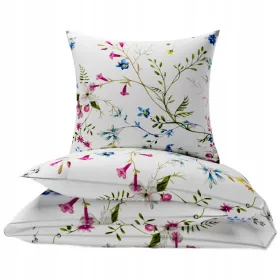  Set di Biancheria da Letto in Cotone di Alta Qualità NYKS con Chiusura a Cerniera 140x200