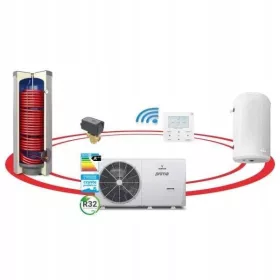    POMPA DI CALORE GALMET PRIMA 12 KW + SERBATOIO GRAND TOWER 300L HUW + BUFFER 60L