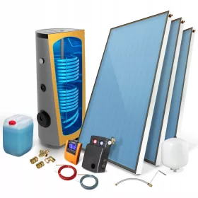    Collettore solare Set solare STANDARD 2 x 2,8 con serbatoio da 400 l