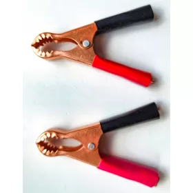    Set di clip a coccodrillo Set di clip a coccodrillo 30A. 2 pezzi.