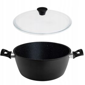   Pentola REMOSKA EUROPA in Granito Antiaderente 3 Strati, Prodotta in Repubblica Ceca (28 cm, 5 L)