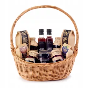    CESTINO NATALIZIO PREMIUM caffè miele set regalo natalizio dolci tè