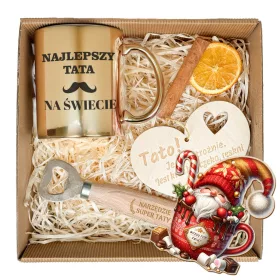    CESTINO REGALO Regalo di Natale per papà SET PENDENTE APRI TAZZA