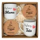  CESTINO REGALO Regalo di Natale per genitori, mamma, papà, SET di tazze