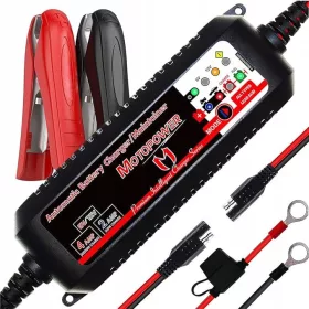    MOTOPOWER MP00207 Caricatore automatico intelligente 6V 12V 4A