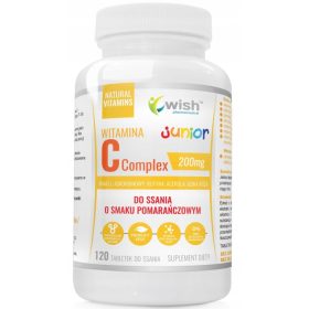   Wish Complex C Junior: Integratore di Vitamina C e Rutina per Bambini, 120 Tavolette Masticabili