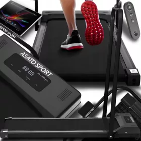    Tapis roulant domestico per camminata veloce e corsa, telecomando 1-8 km/h con corrimano 110 kg
