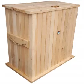  AFFUMICATORE DA GIARDINO IN LEGNO DI ONTANO 120x80x105H
