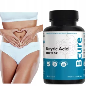   BCure Acido Butirrico Forte SR - 90 Capsule per la Salute Digestiva e Intestinale