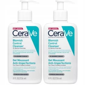  Gel Detergente Controllo Impurità CeraVe, per Pelle Grassa e Acneica, 236ml x2