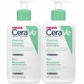 Gel Detergente CeraVe per Pelle Normale e Grassa 236ml x2