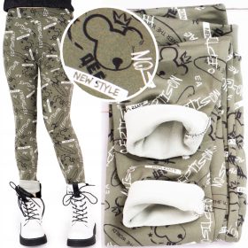    Leggings per bambini, foderati in pelliccia, leggings per ragazze, PILE SPESSO