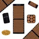  SET MASSAGGIO CUSCINO ARANCIONE TAPPETINO PER AGOPRESSIONE XXXL
