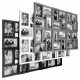 Grande Cornice Multipla Moderna per 24 Foto - Disponibile in Bianco, Nero e Grigio