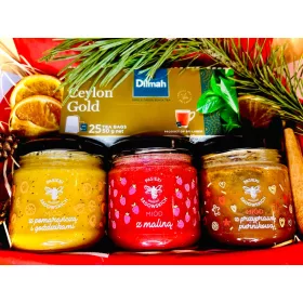    Un regalo per Natale e San Nicola con 3 mieli e tè, splendidamente confezionato