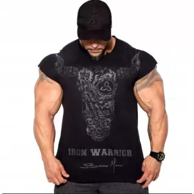  Canotta con stampe, T-shirt da uomo BULLKING