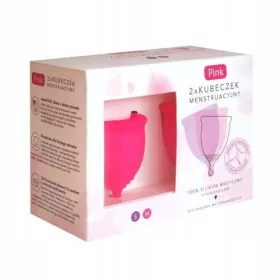  HYDREX Coppetta mestruale rosa taglia S+M, 2 pezzi