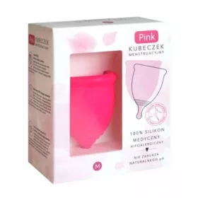  HYDREX Coppetta mestruale rosa taglia M, 1 pezzo