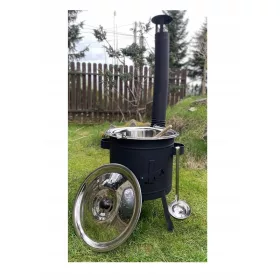    CUCINA DA CAMPO TURISTICO fi36 + BOLLITORE INOX 14 L + CUCCHIAIO + MESTOLO