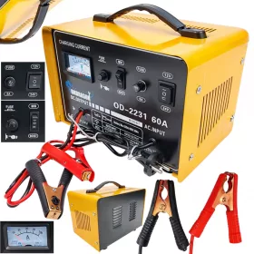    AVVIAMENTO 12/24V RADDRIZZATORE PER AUTO CON AVVIAMENTO PER RICARICA POTENTE 60A