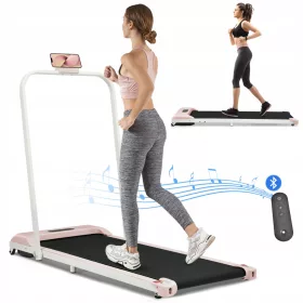    Tapis roulant domestico 2 in 1 con display LED, altoparlante Bluetooth e supporto per telefono