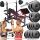  SET BODYBUILDING 95KG FORTE SUPPORTO DA PANCA BILANCIERE MANUBRI PESI