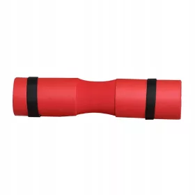   Imbottitura standard per bilanciere con cinture di sicurezza. Nastro rosso per spalle e collo avanzato