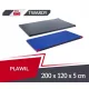  Materasso ginnico 200 x 120 x 5 cm PVC T120 + antiscivolo grigio