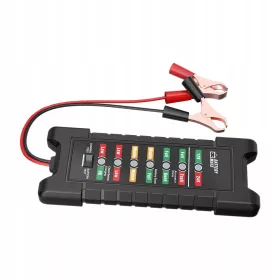    TESTER BATTERIA AUTO 12V 24V STRUMENTO DIAGNOSTICO DIGITALE NERO