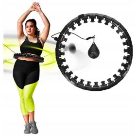    HMS Hula Hop pieghevole con massaggiatore con inserti + peso