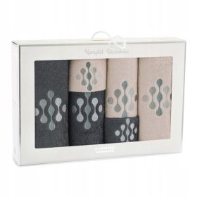   Set Regalo di Asciugamani in Cotone Egiziano Zwoltex, 6 Pezzi, Eleganza e Qualità