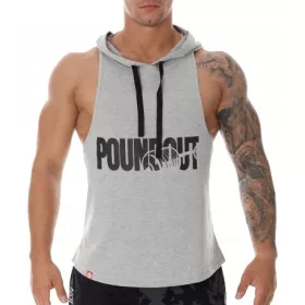  Maglia da allenamento senza maniche Poundout M, grigia