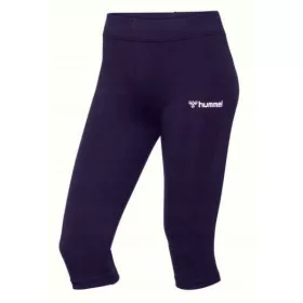  HUMMEL LEGGINGS DONNA BLU MARINO LOGO BASIC M ADA