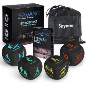    4X CUBO DA ALLENAMENTO FITNESS DISEGNO ESERCIZI FORMAZIONE CREATIVA + BORSA